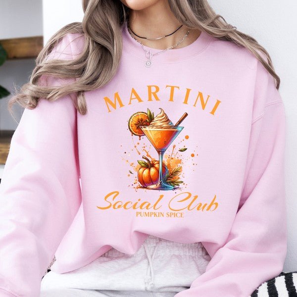 Pumpkin spice Martini women's fall sweatshirt - Bitsy Gypsy Boutique