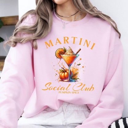 Pumpkin spice Martini women's fall sweatshirt - Bitsy Gypsy Boutique