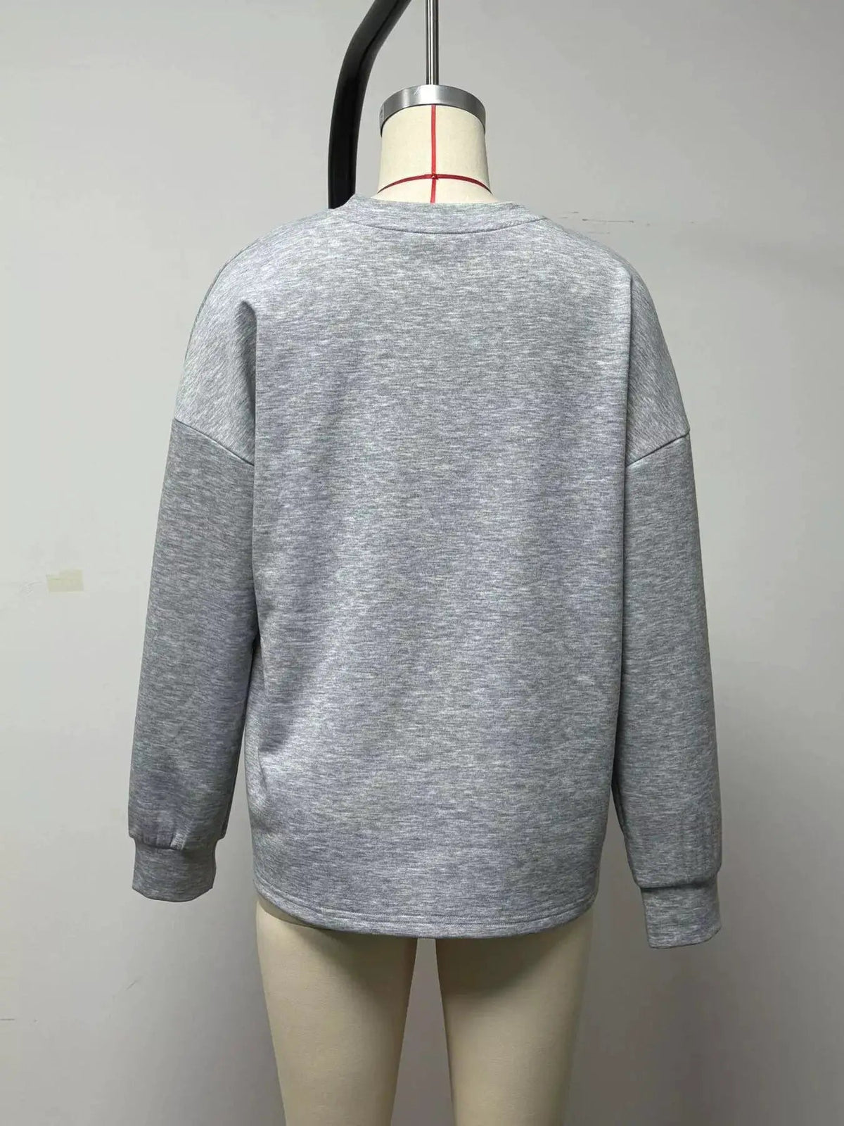 Quarter-Zip Dropped Shoulder Sweatshirt - Bitsy Gypsy Boutique