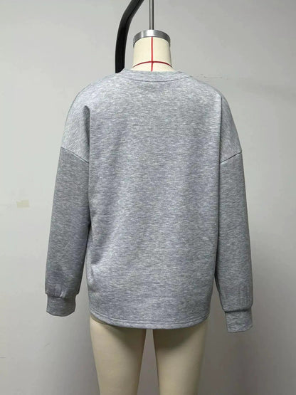 Quarter-Zip Dropped Shoulder Sweatshirt - Bitsy Gypsy Boutique
