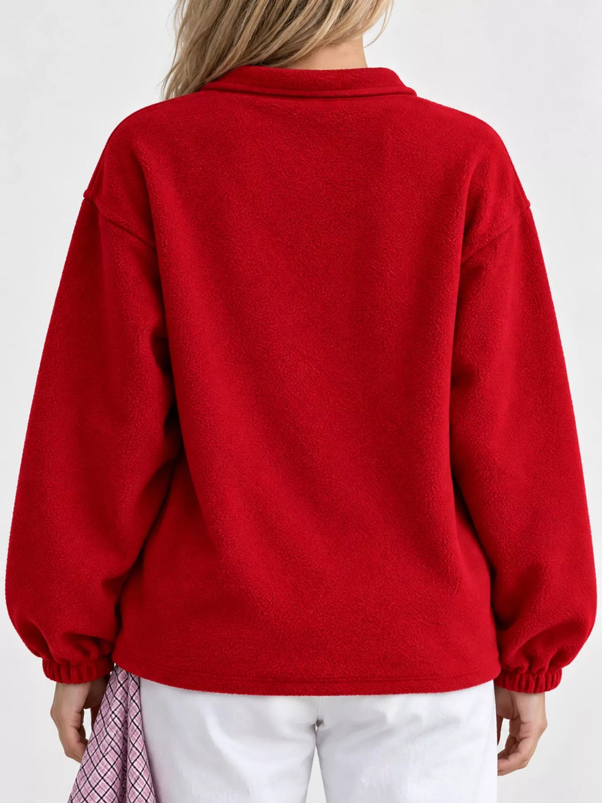 Quarter-Zip Fleece Sweatshirt - Bitsy Gypsy Boutique