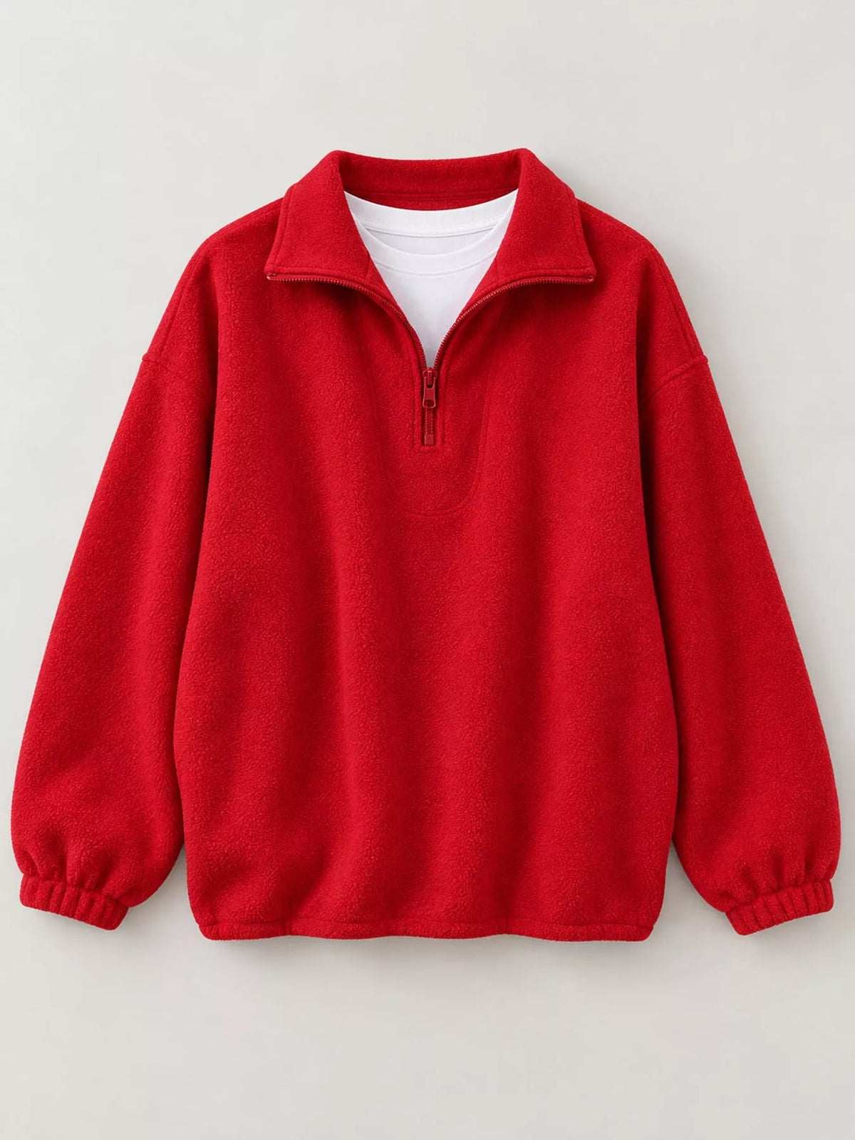 Quarter-Zip Fleece Sweatshirt - Bitsy Gypsy Boutique