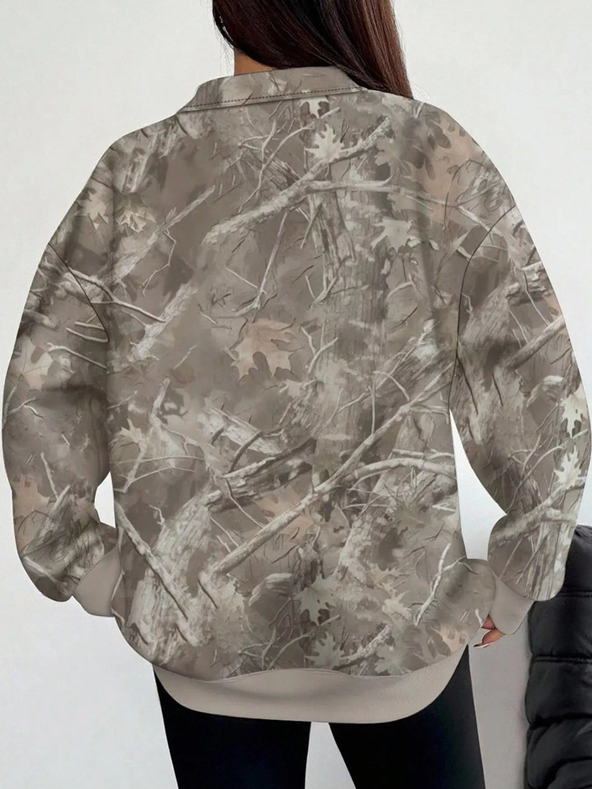Quarter-Zip Long Sleeve Sweatshirt - Bitsy Gypsy Boutique