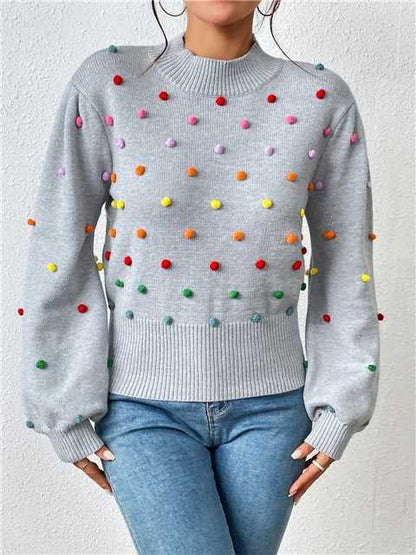 Rainbow Dots Turtleneck - Bitsy Gypsy Boutique