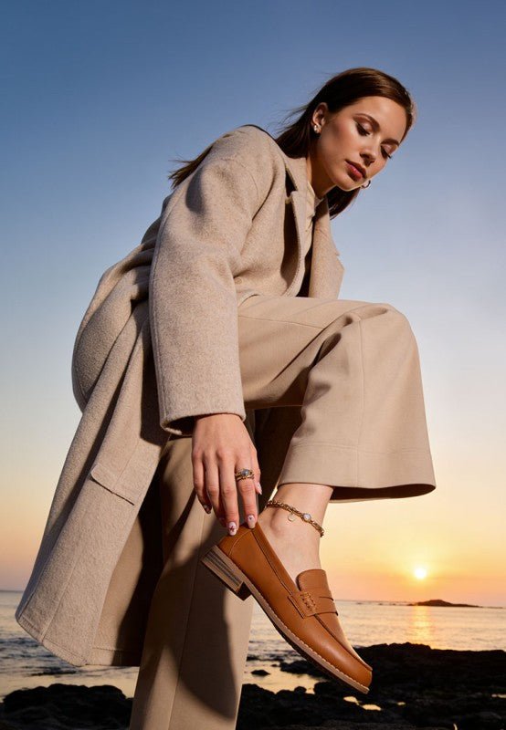 Reiga Low Block Heel Loafers - Bitsy Gypsy Boutique