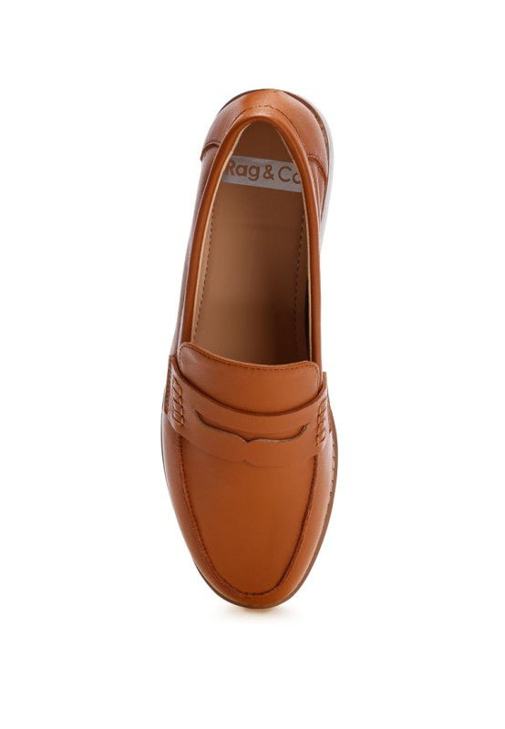 Reiga Low Block Heel Loafers - Bitsy Gypsy Boutique