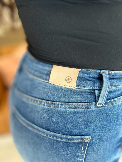 RFM Full Size High Rise Tummy Control Wide Leg Jeans - Bitsy Gypsy Boutique