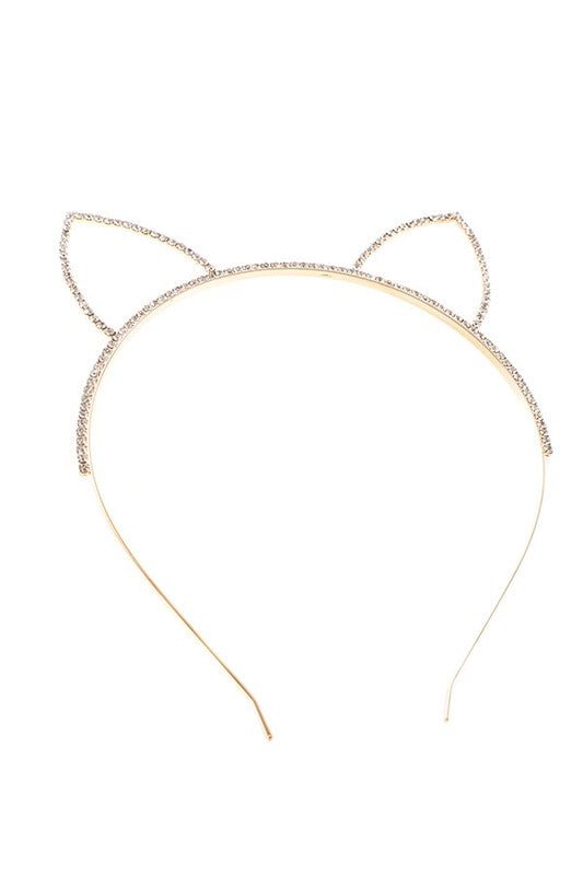 RHINESTONE CAT EARS HEADBAND - Bitsy Gypsy Boutique