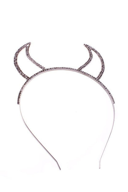 RHINESTONE DEVIL EARS HEADBAND - Bitsy Gypsy Boutique