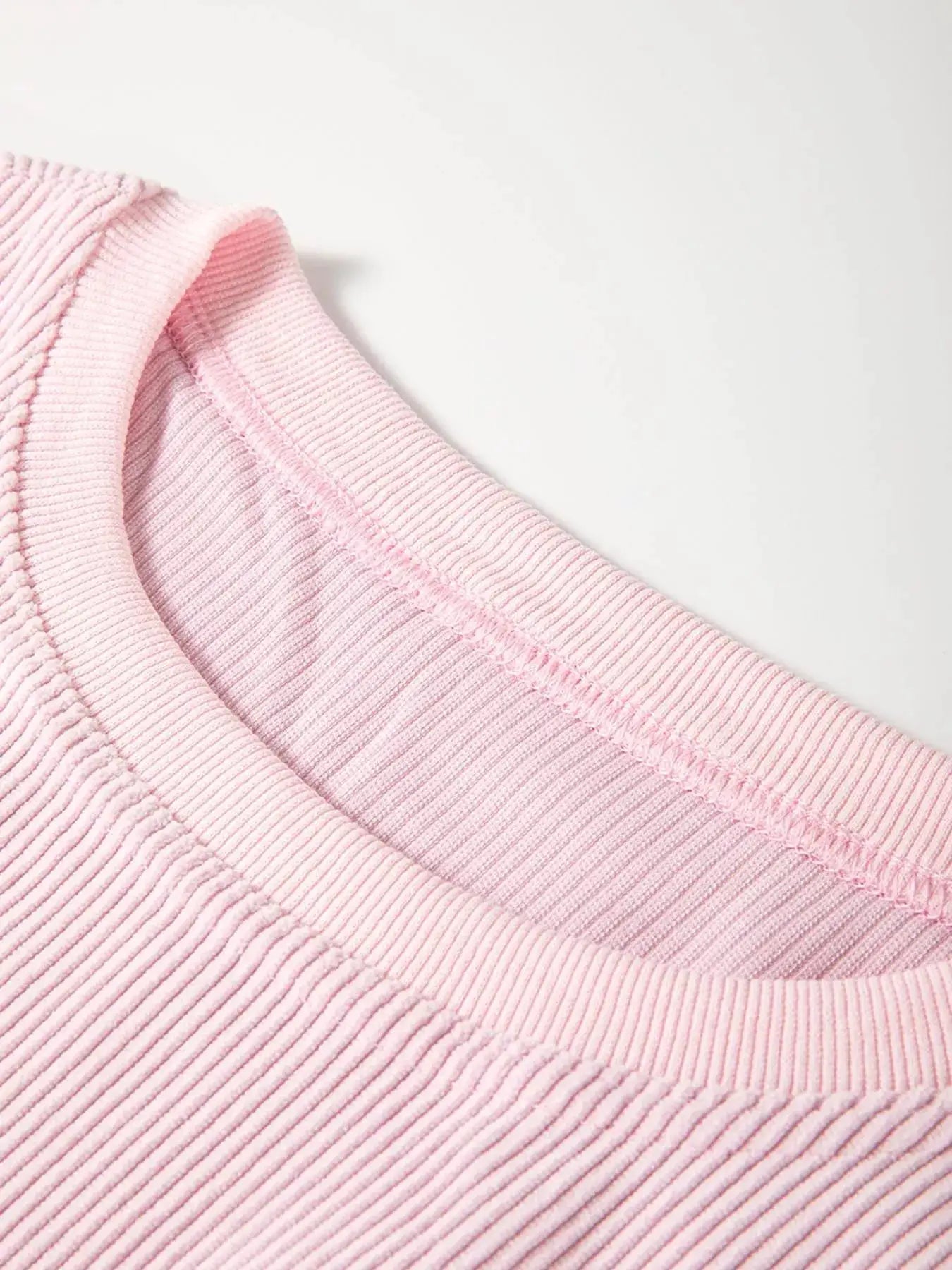 Ribbed Corduroy Oversized Sweatshirt by Trendsi