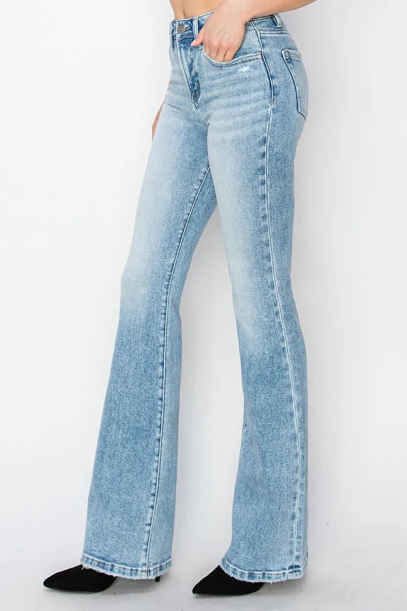 RISEN High Rise Bootcut Jeans - Bitsy Gypsy Boutique
