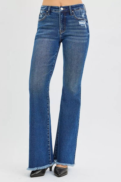RISEN High Rise Flare Jeans - Bitsy Gypsy Boutique