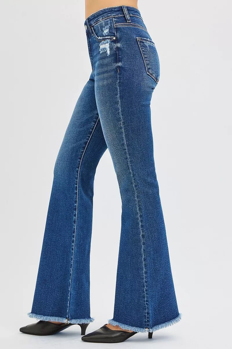 RISEN High Rise Flare Jeans - Bitsy Gypsy Boutique