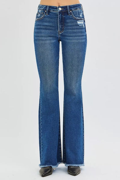 RISEN High Rise Flare Jeans - Bitsy Gypsy Boutique