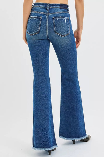 RISEN High Rise Flare Jeans - Bitsy Gypsy Boutique