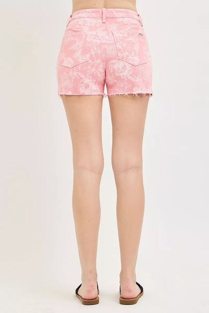 RISEN High Rise Printed Shorts - Bitsy Gypsy Boutique