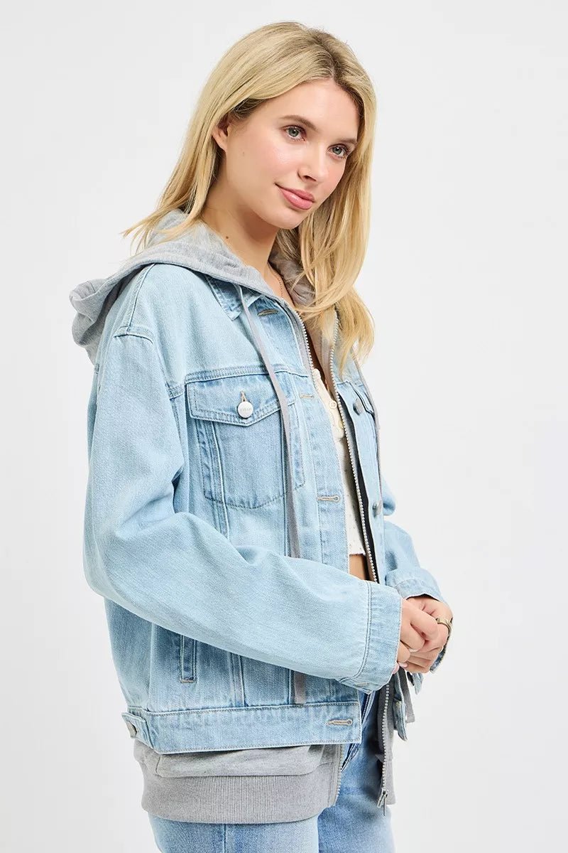 RISEN Oversized Hoodie Jacket - Bitsy Gypsy Boutique