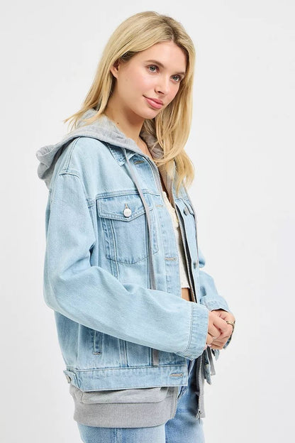 RISEN Oversized Hoodie Jacket - Bitsy Gypsy Boutique