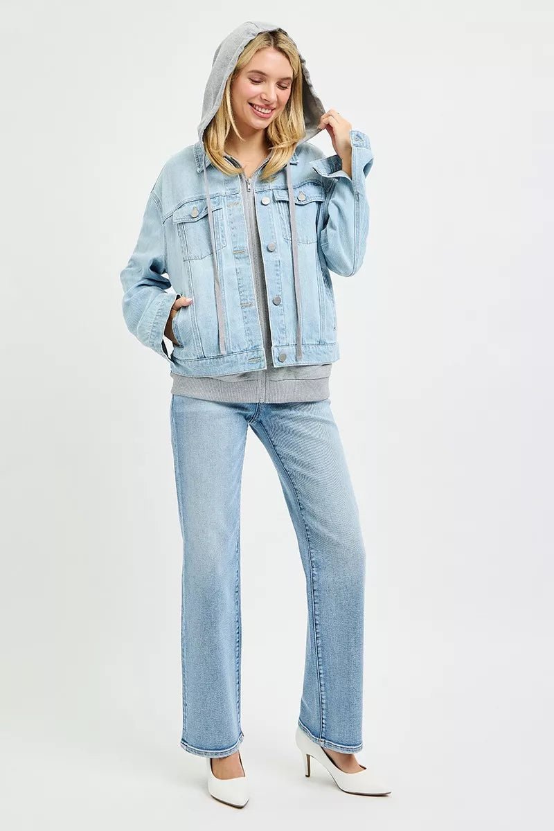 RISEN Oversized Hoodie Jacket - Bitsy Gypsy Boutique