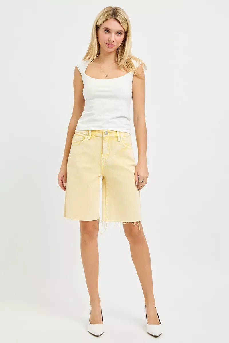 RISEN Slouchy Bermuda Shorts - Bitsy Gypsy Boutique
