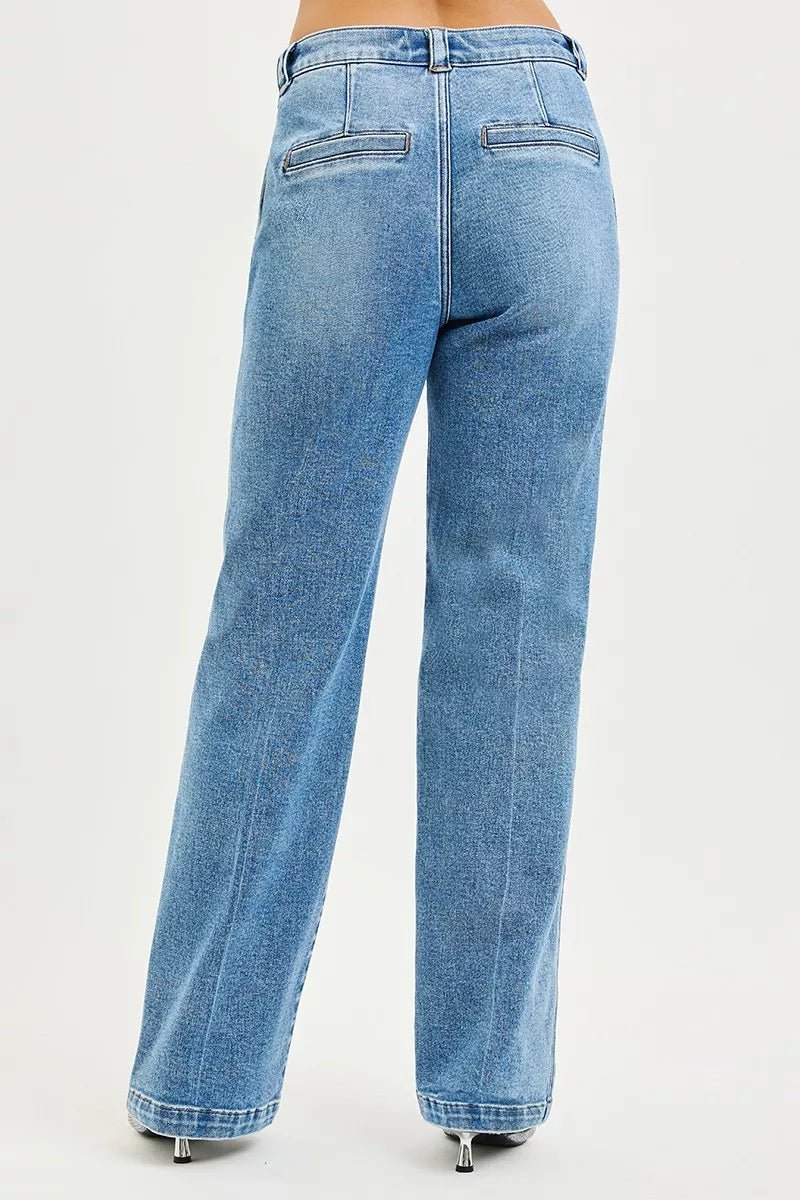 RISEN Slouchy Straight Jeans - Bitsy Gypsy Boutique