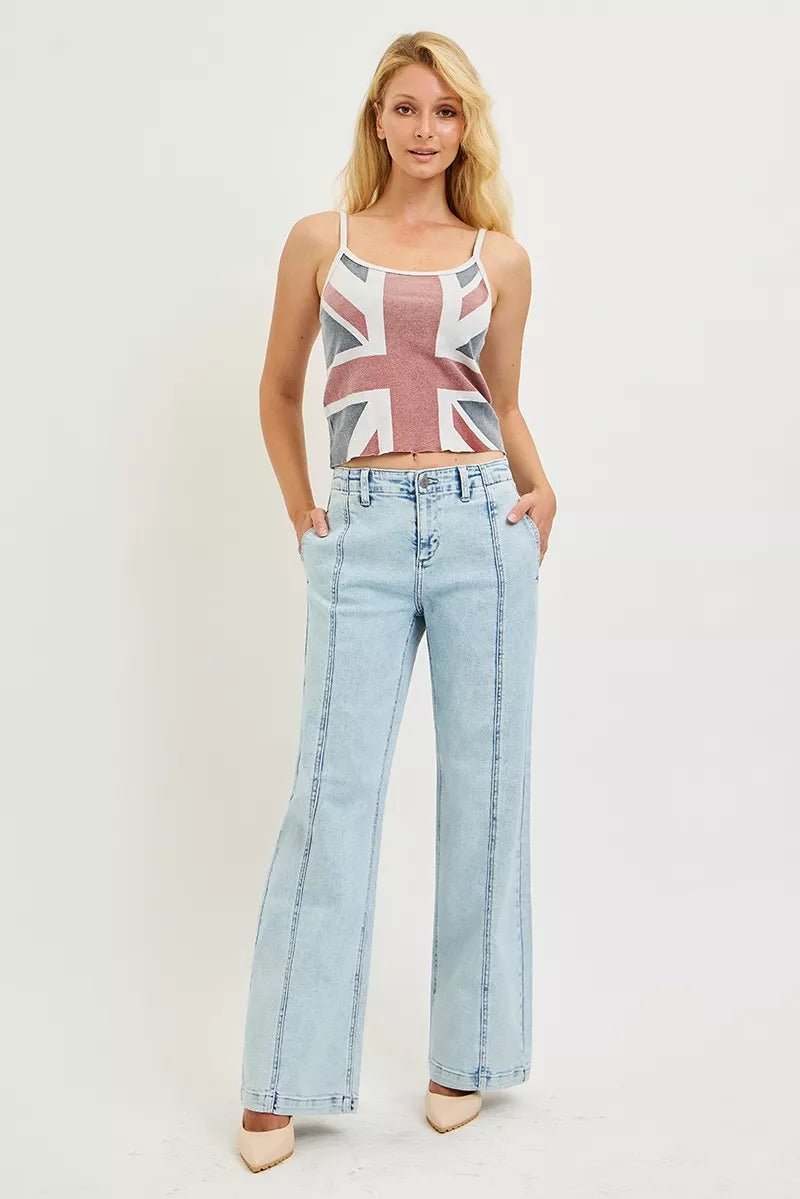 RISEN Slouchy Wide Leg Jeans - Bitsy Gypsy Boutique