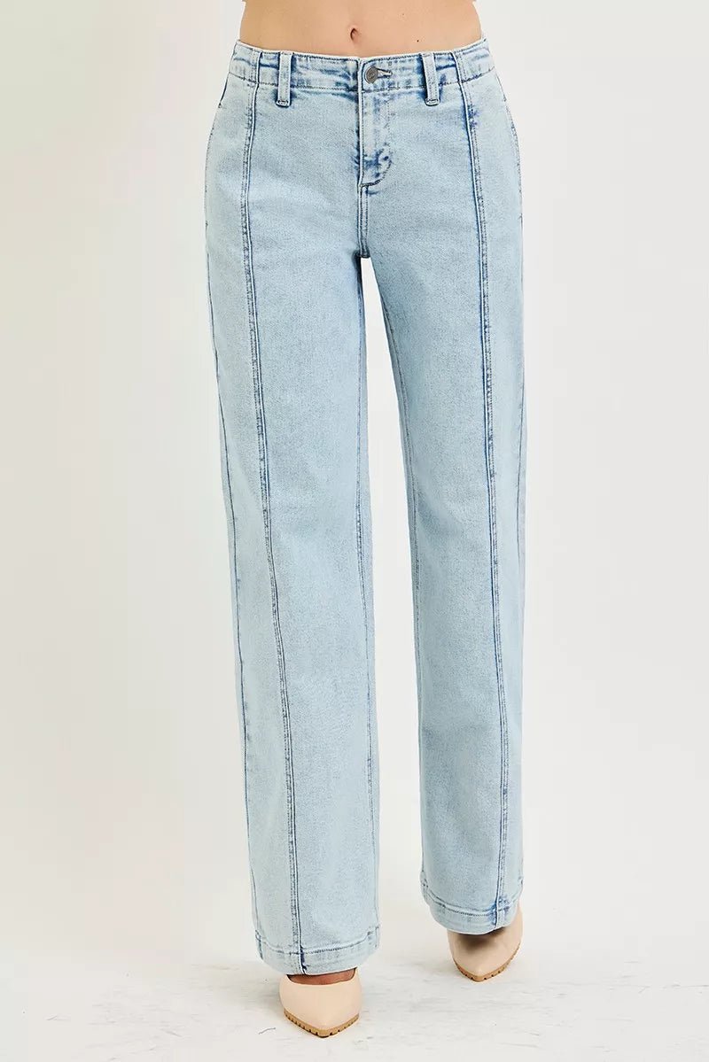 RISEN Slouchy Wide Leg Jeans - Bitsy Gypsy Boutique
