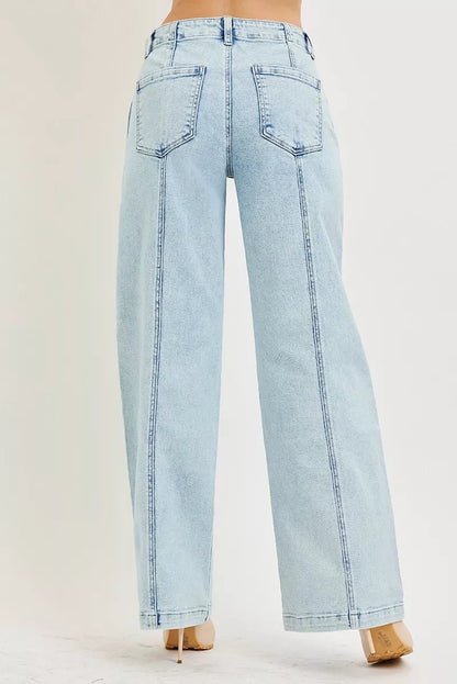 RISEN Slouchy Wide Leg Jeans - Bitsy Gypsy Boutique