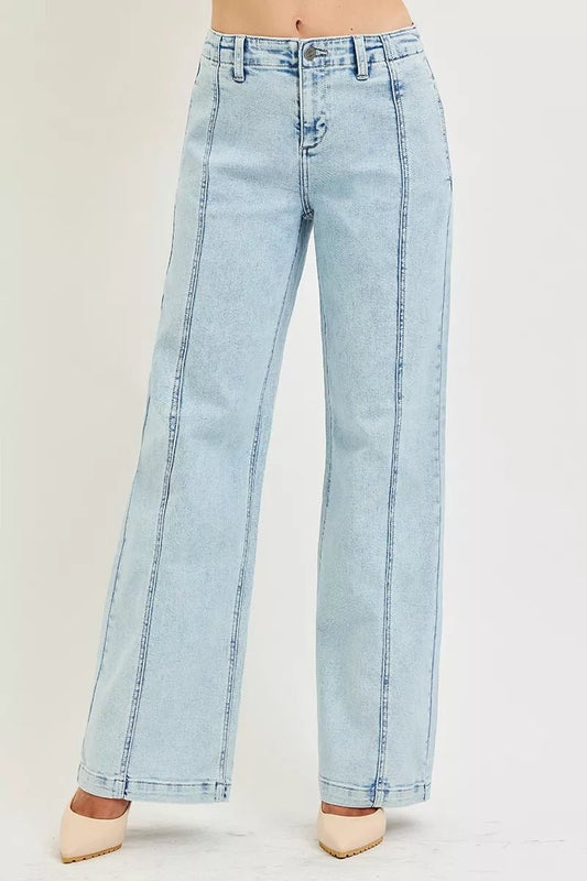RISEN Slouchy Wide Leg Jeans - Bitsy Gypsy Boutique