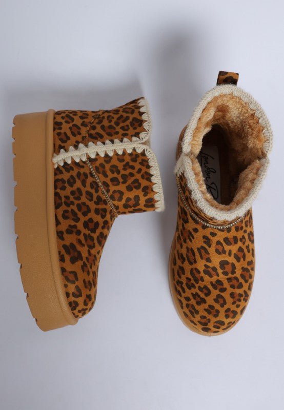Rochas Leopard Print Snow Boots - Bitsy Gypsy Boutique