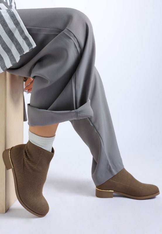 Rosamund Knitted Sock Boots - Bitsy Gypsy Boutique