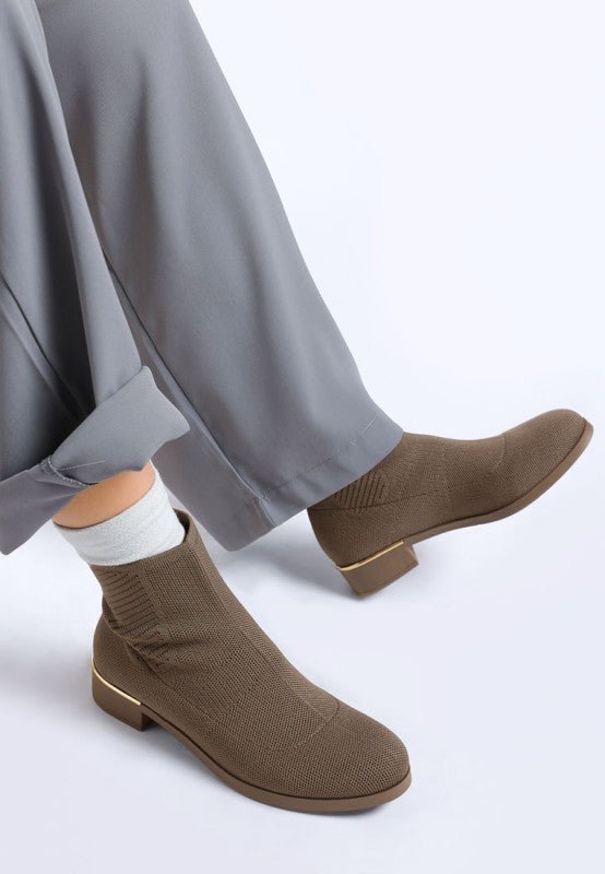 Rosamund Knitted Sock Boots - Bitsy Gypsy Boutique