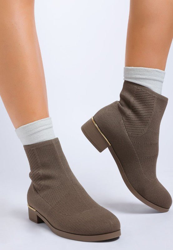 Rosamund Knitted Sock Boots - Bitsy Gypsy Boutique