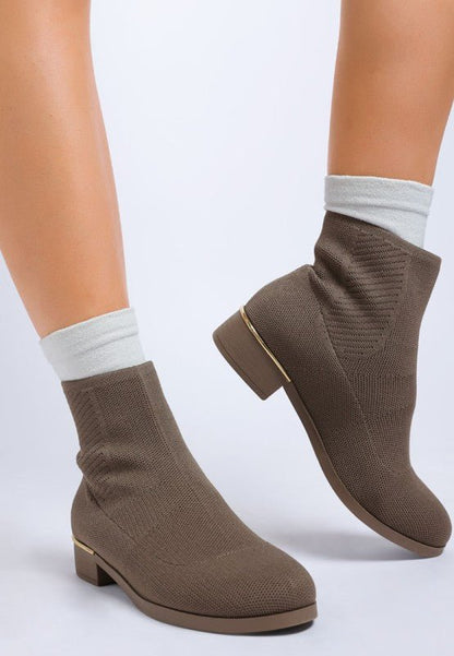 Rosamund Knitted Sock Boots - Bitsy Gypsy Boutique