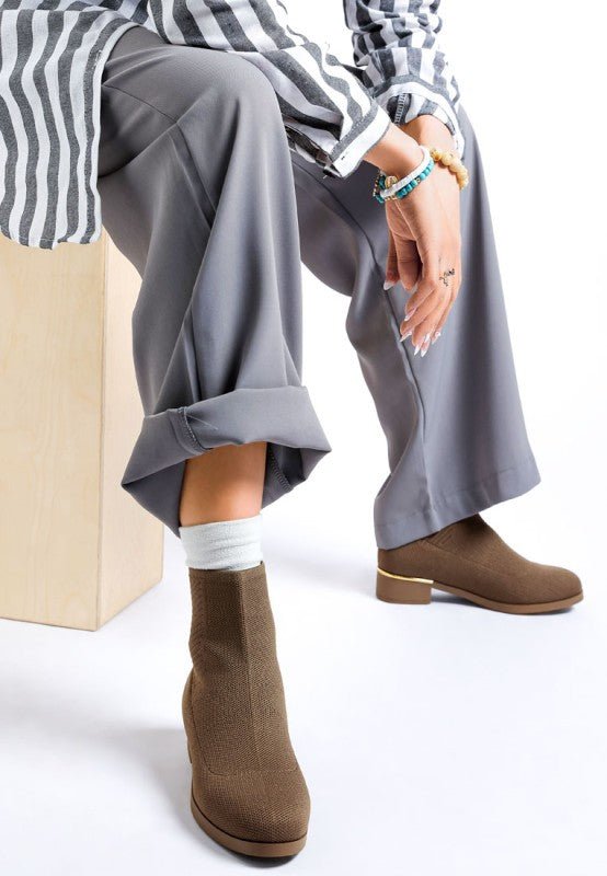 Rosamund Knitted Sock Boots - Bitsy Gypsy Boutique