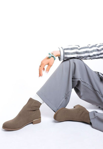 Rosamund Knitted Sock Boots - Bitsy Gypsy Boutique