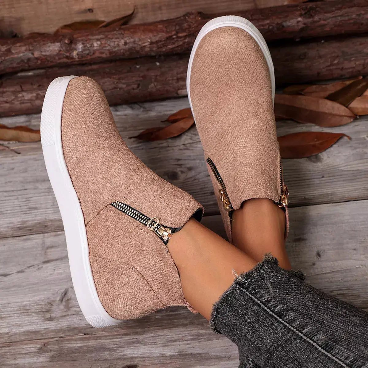 Round Toe Ankle Boots - Bitsy Gypsy Boutique