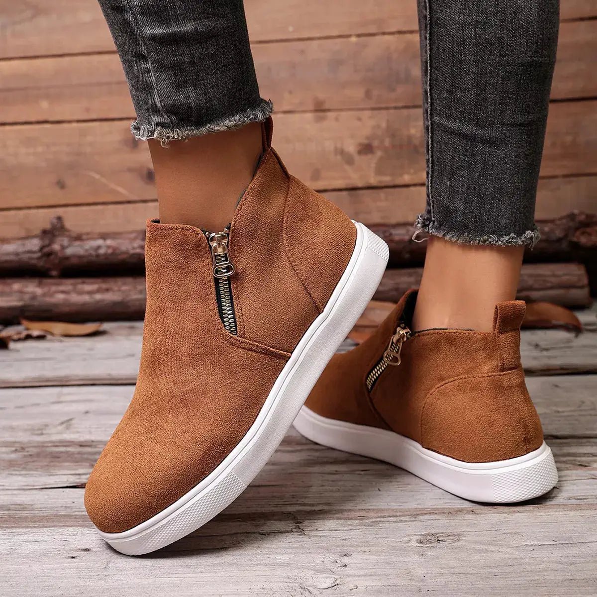 Round Toe Ankle Boots - Bitsy Gypsy Boutique
