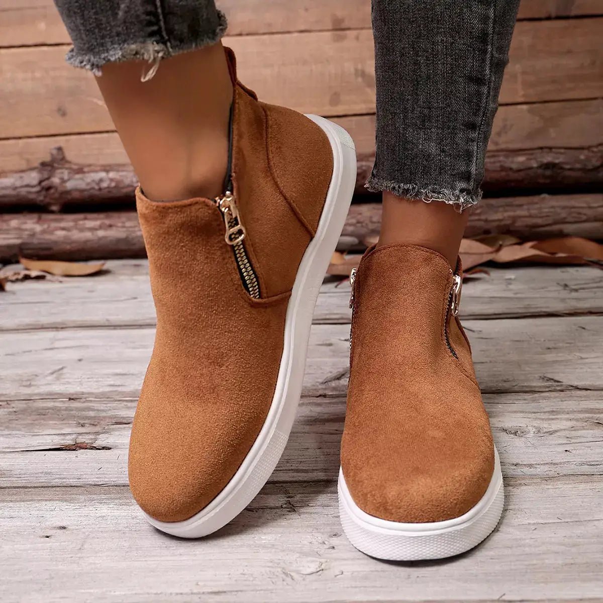Round Toe Ankle Boots - Bitsy Gypsy Boutique