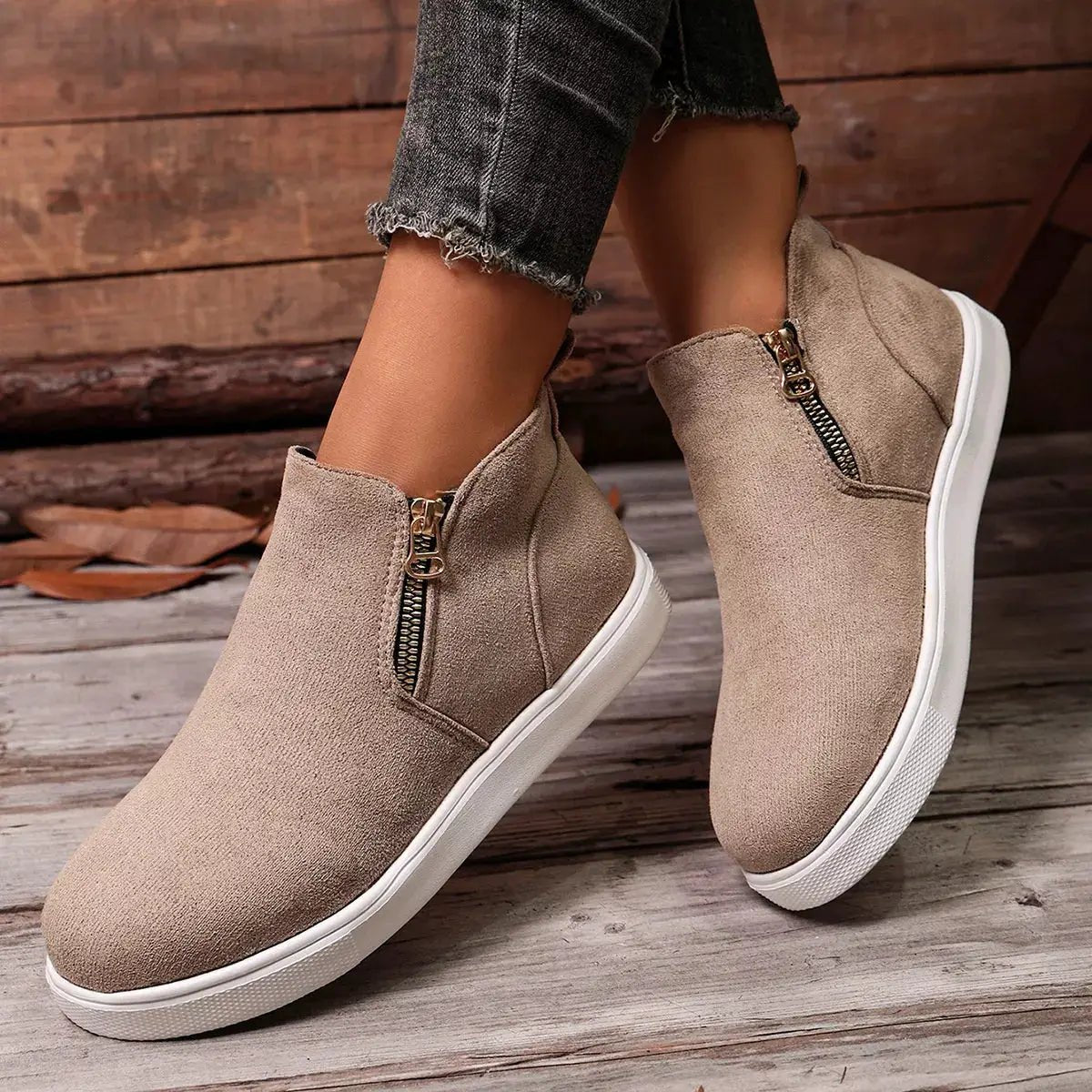 Round Toe Ankle Boots - Bitsy Gypsy Boutique