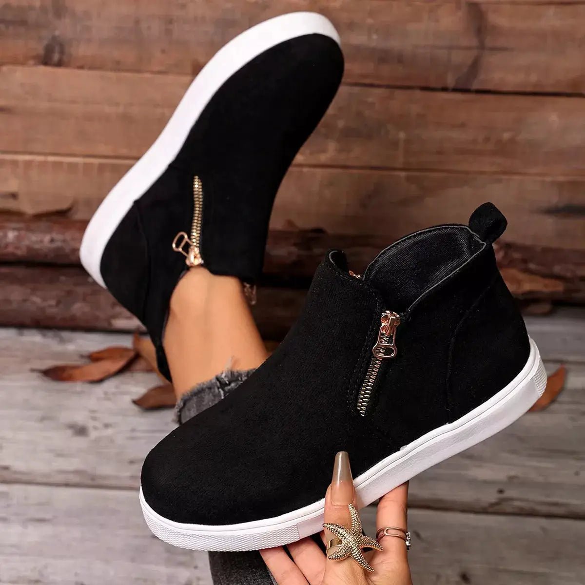Round Toe Ankle Boots - Bitsy Gypsy Boutique