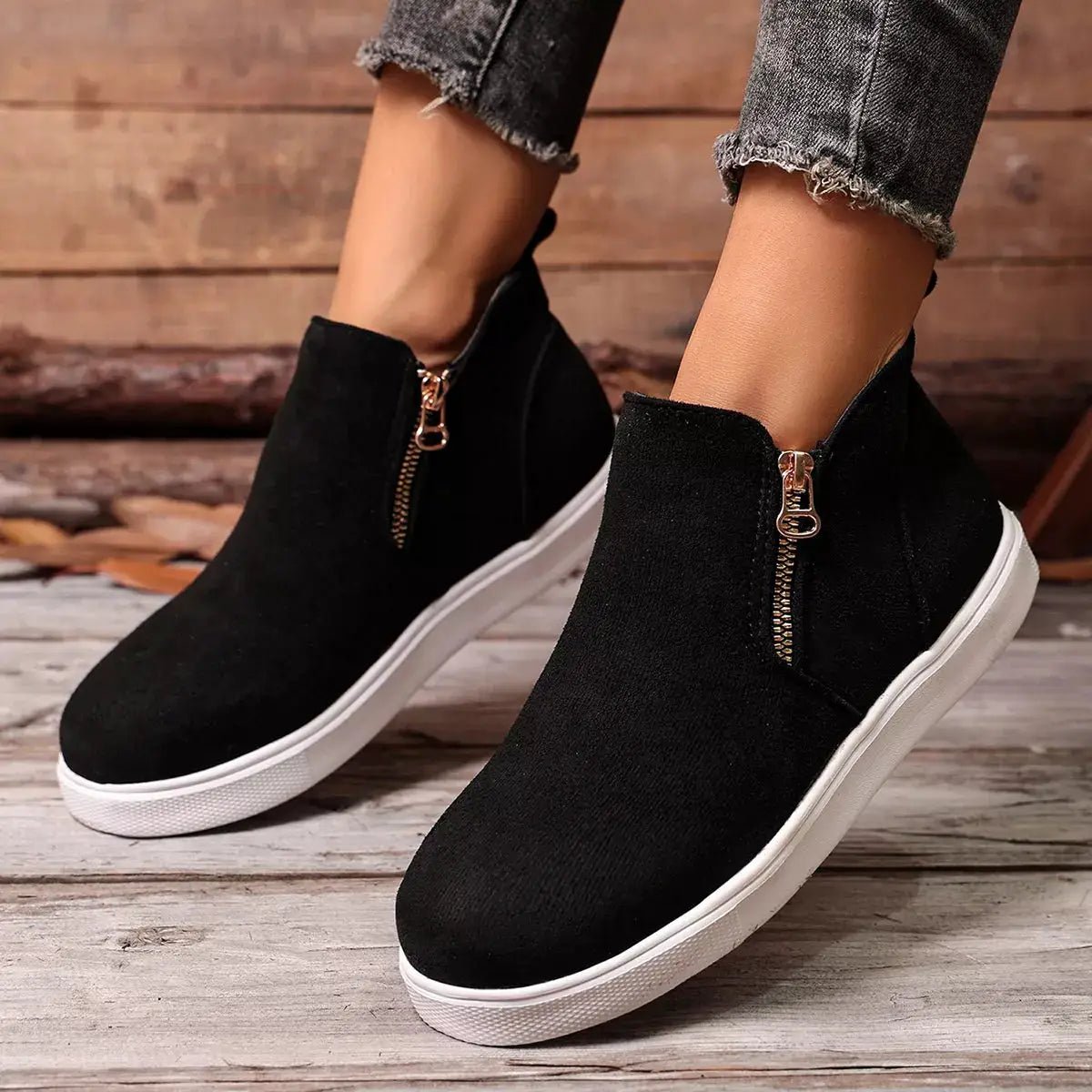 Round Toe Ankle Boots - Bitsy Gypsy Boutique