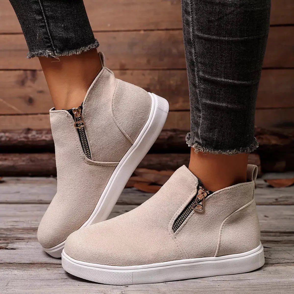 Round Toe Ankle Boots - Bitsy Gypsy Boutique