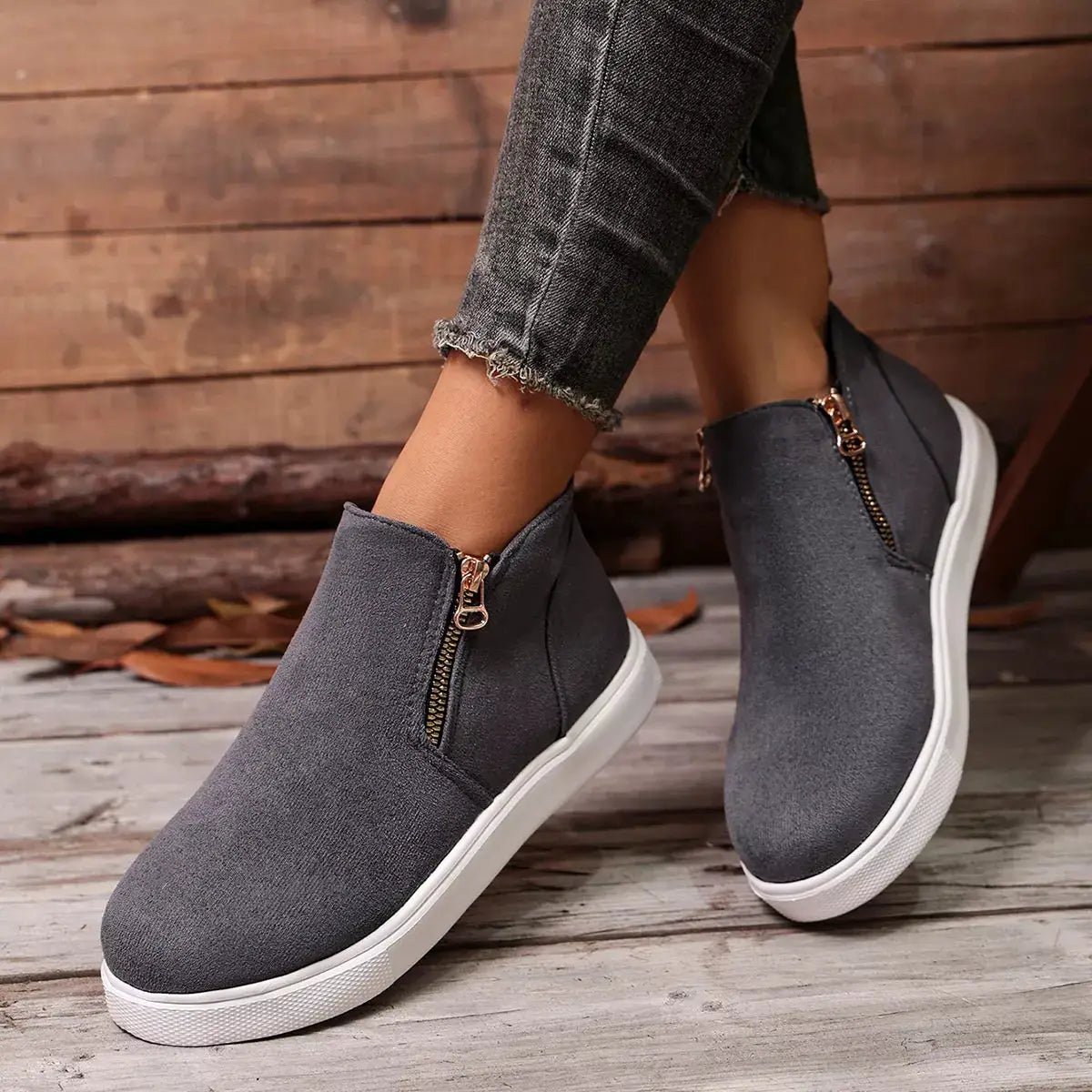 Round Toe Ankle Boots - Bitsy Gypsy Boutique