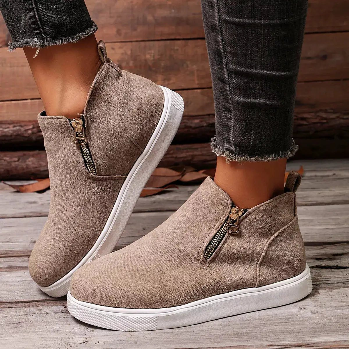Round Toe Ankle Boots - Bitsy Gypsy Boutique