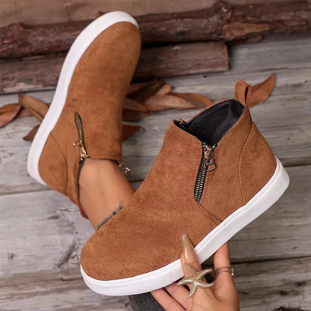 Round Toe Ankle Boots - Bitsy Gypsy Boutique