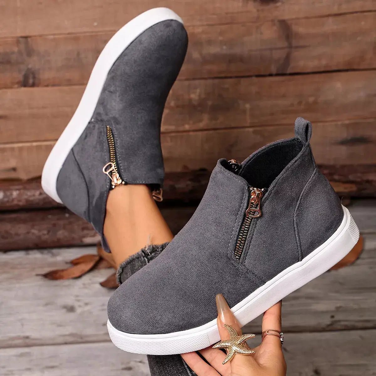 Round Toe Ankle Boots - Bitsy Gypsy Boutique