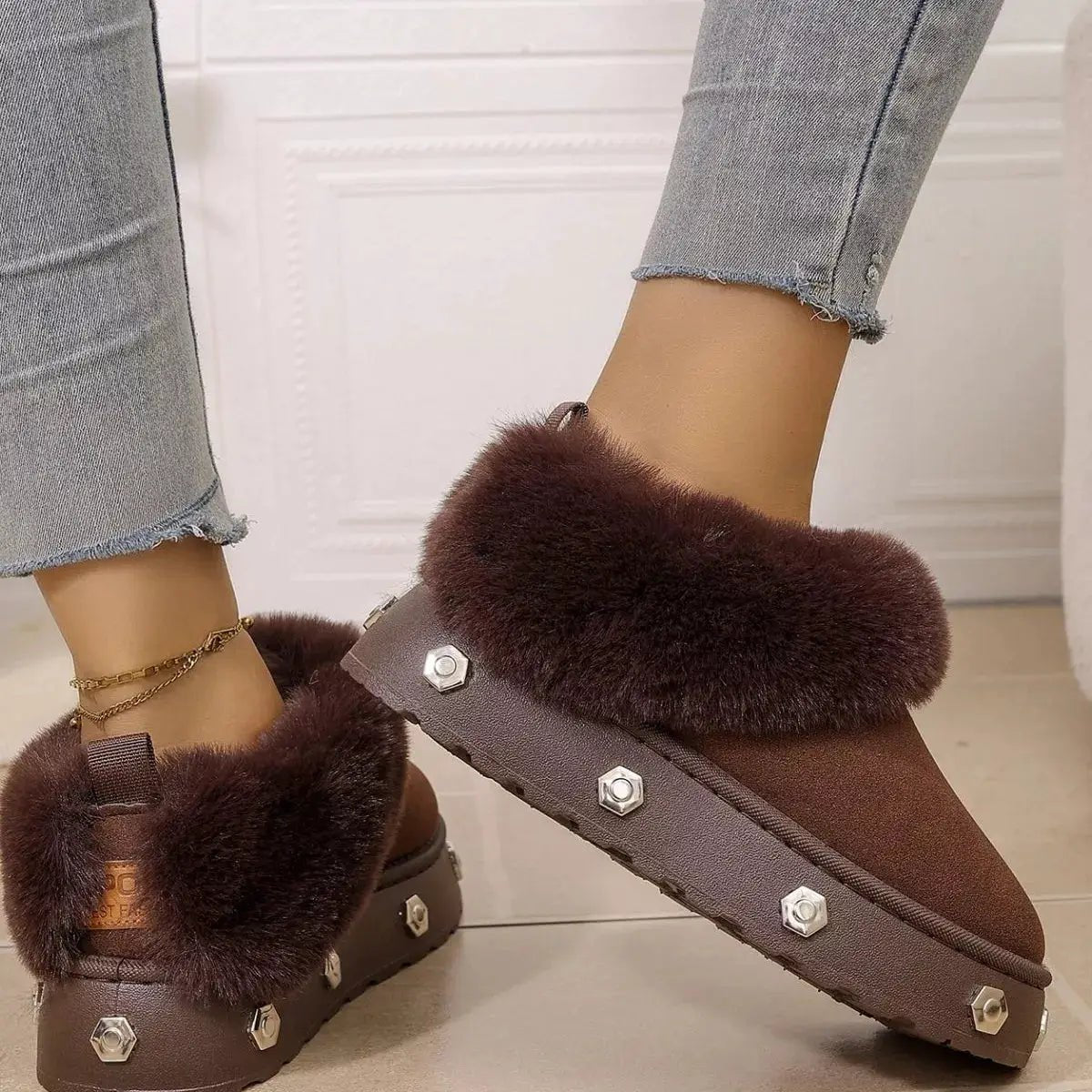 Round Toe Platform Boots - Bitsy Gypsy Boutique