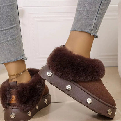 Round Toe Platform Boots - Bitsy Gypsy Boutique