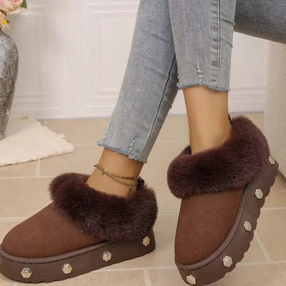 Round Toe Platform Boots - Bitsy Gypsy Boutique
